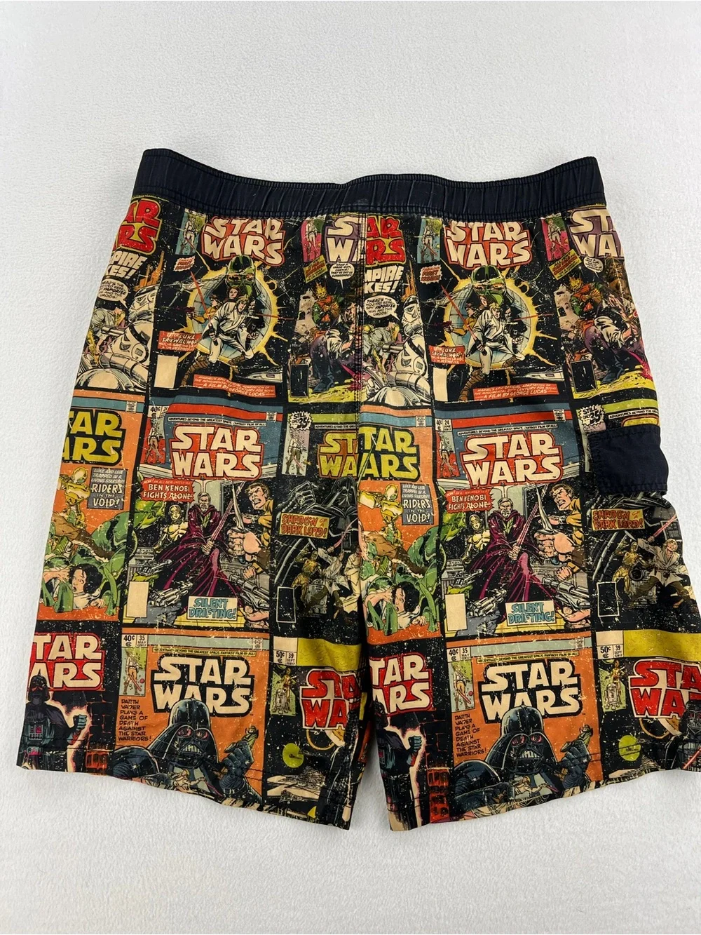 LucasFilm Star Wars Mens Retro Comic Strip All Over Print Board Shorts Size 2XL
